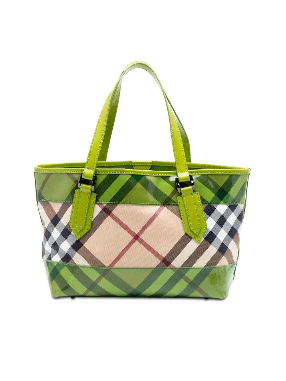 Burberry Patent Trimmed Supernova Check #337902B46B